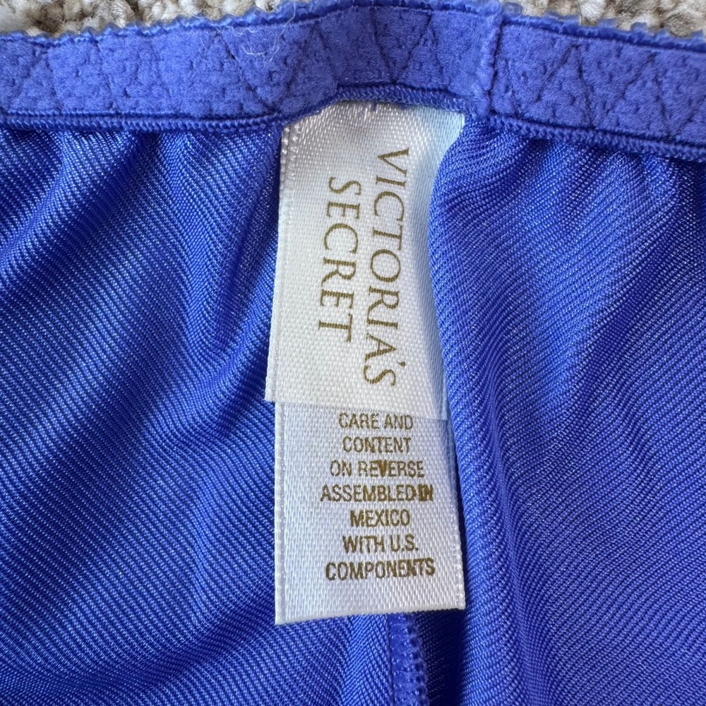 Vintage Victoria's Secret Satin Second Skin Panties Blue Size Large NWOT - Picture 4 of 7